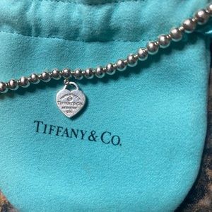 Tiffany & Co Classic Heart Tag Charm Bracelet. Worn twice. Length 6 1/2 inches